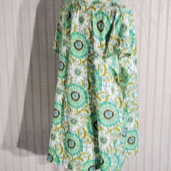 MOSSIMO BLOUSE GREEN SLEEVELESS POLYESTER SIZE 24-26W(3X) - Picture 4 of 8